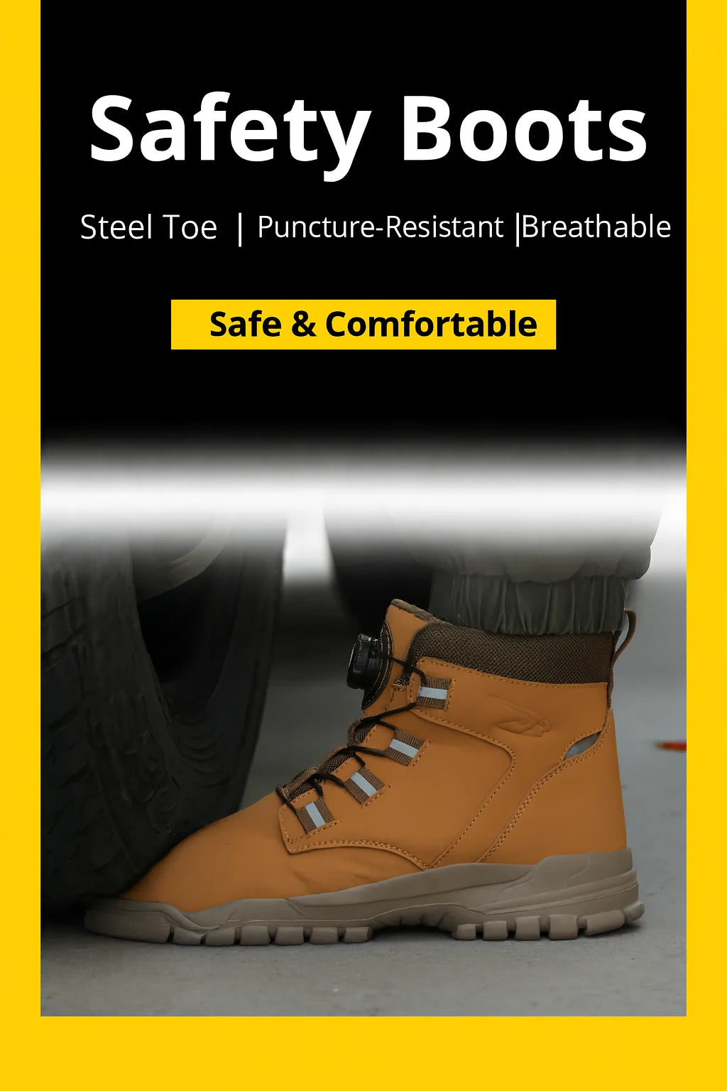 NuvinaCo Work Safety Boots