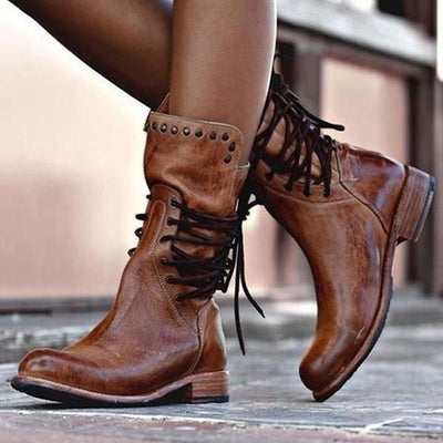 Rowan | Timeless Lace-Up Boots