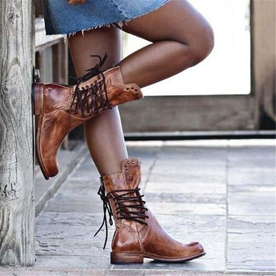 Rowan | Timeless Lace-Up Boots
