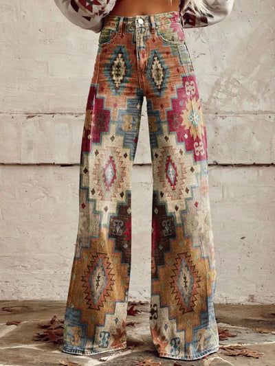 Willow | Organic flare trousers in various prints for a unique style