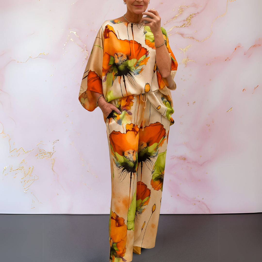 Zafira | Flowing Floral Two-Piece Set