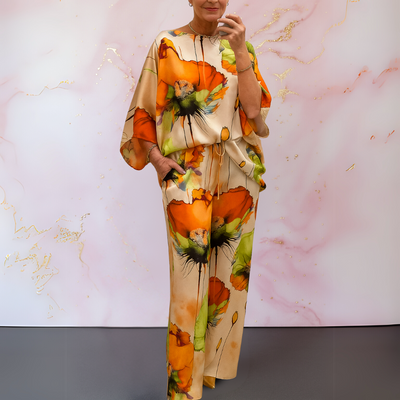 Zafira | Flowing Floral Two-Piece Set