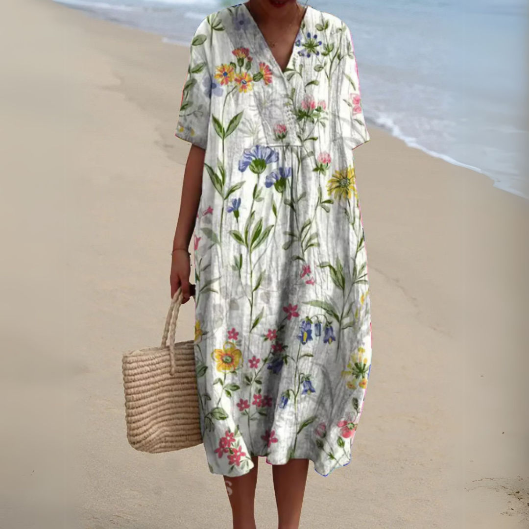 Nathalie™ | Elegant Floral Dress