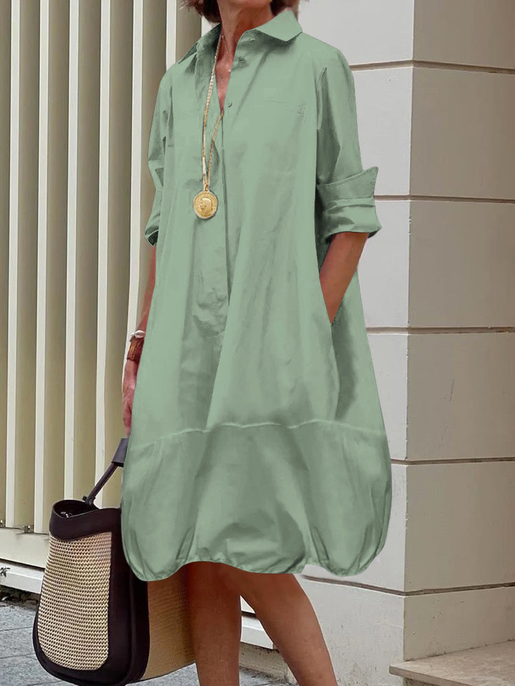 Senna | Modern Relaxed Shirt Dress
