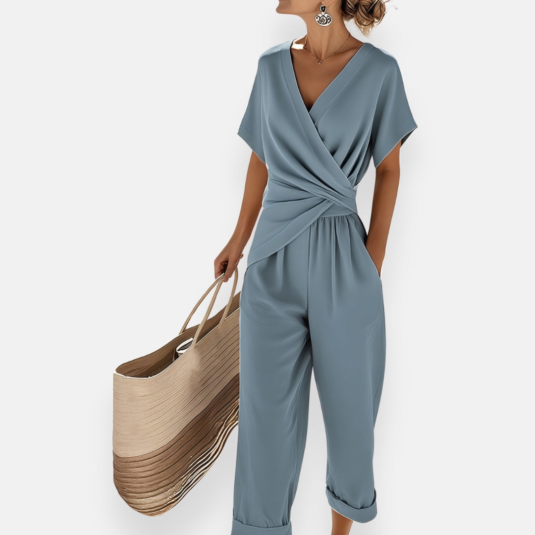 Stella | Draped Waist Jumpsuit