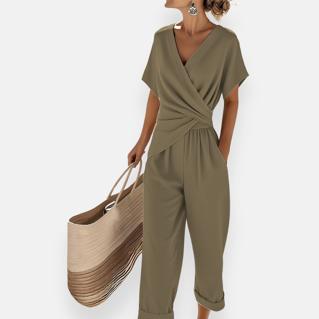 Stella | Draped Waist Jumpsuit