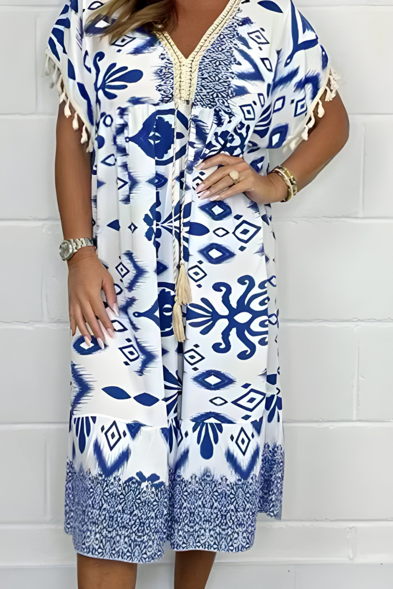 Brooke | Coastal Breeze Midi Dress