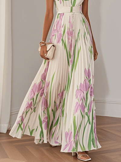 Mirrin | Flowing Floral Maxi Dress