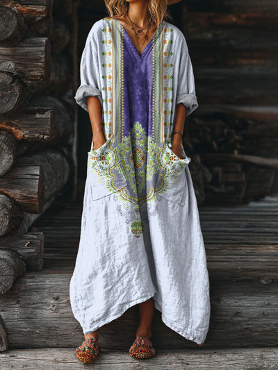 Indira | Boho Vintage Pocket Dress