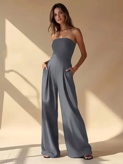 Maris | Strapless Wide-Leg Jumpsuit