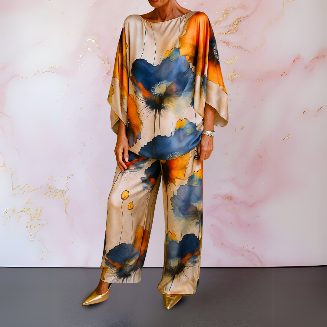 Zafira | Flowing Floral Two-Piece Set