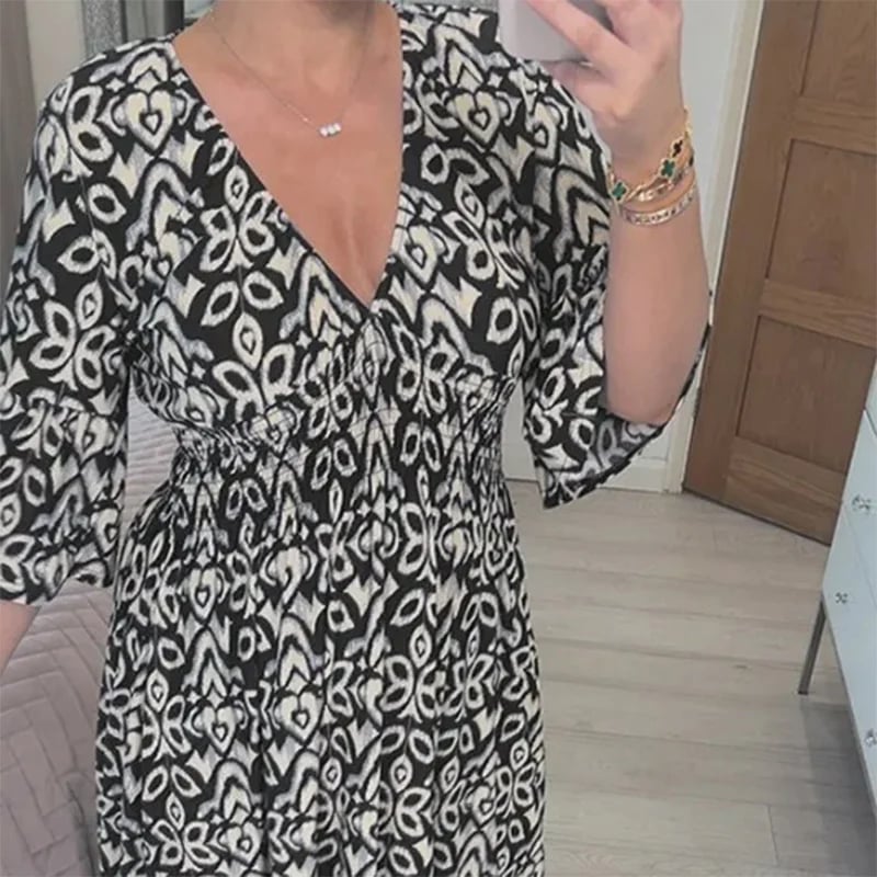 Sofia | Bold Boho Print Dress