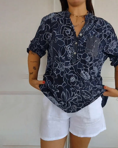 Edda | Elegant Floral Blouse