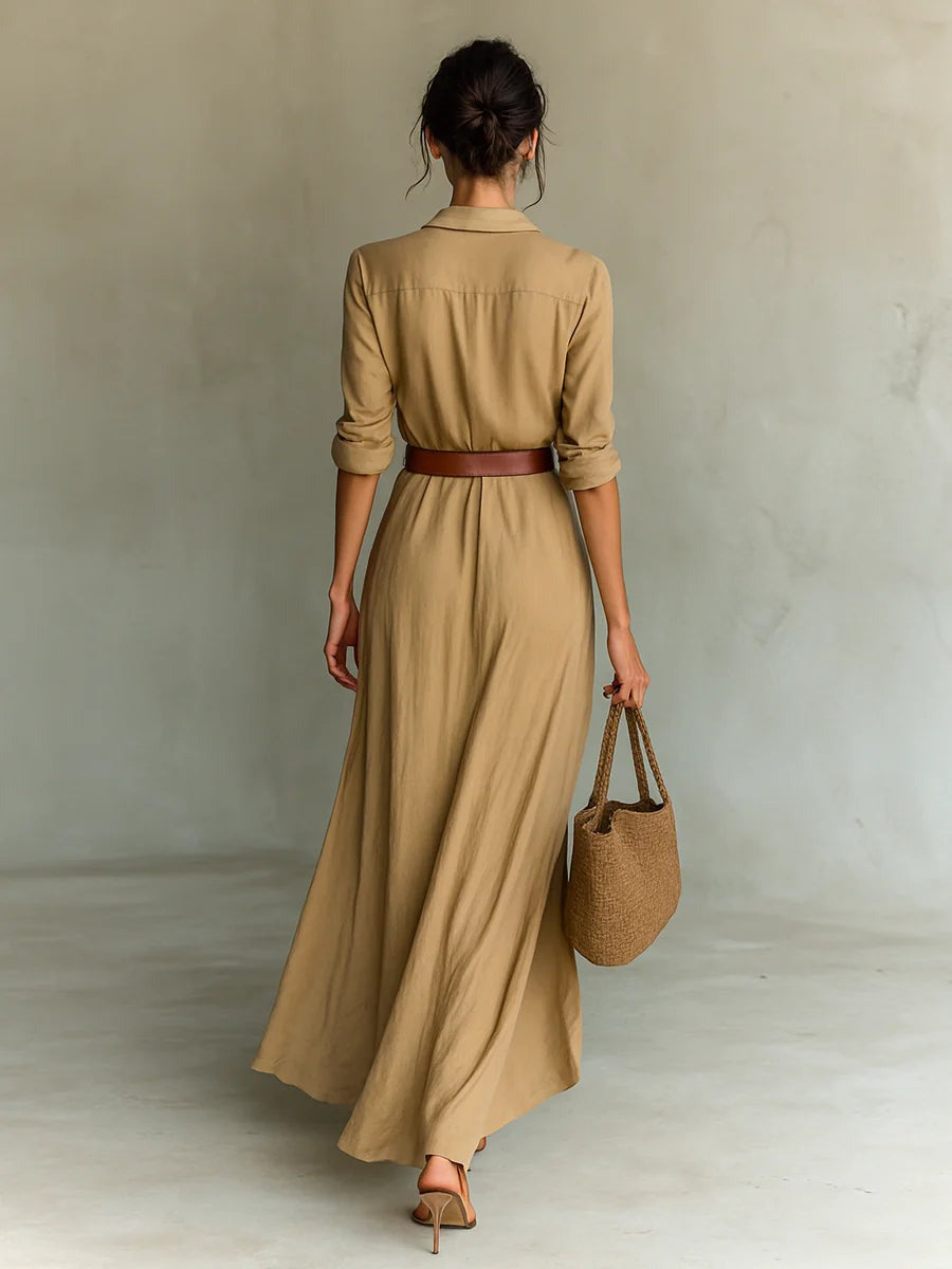 Sahara | Belted Maxi Dress