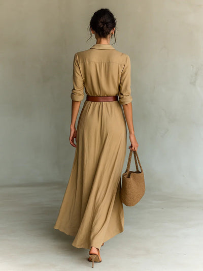 Sahara | Belted Maxi Dress