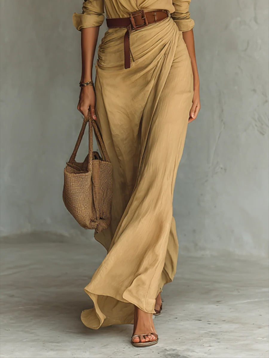 Sahara | Belted Maxi Dress
