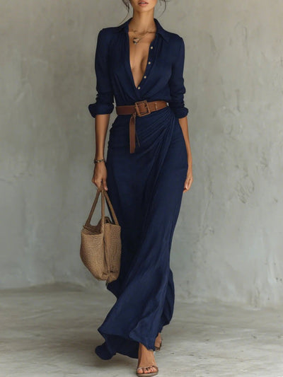 Sahara | Belted Maxi Dress
