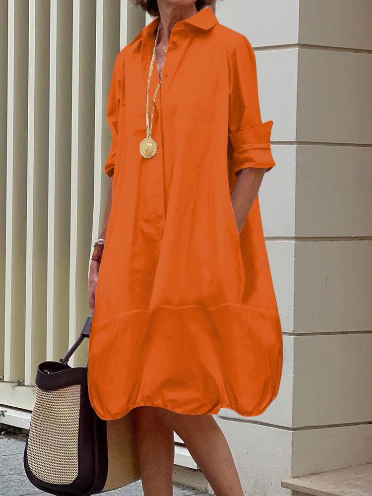 Senna | Modern Relaxed Shirt Dress