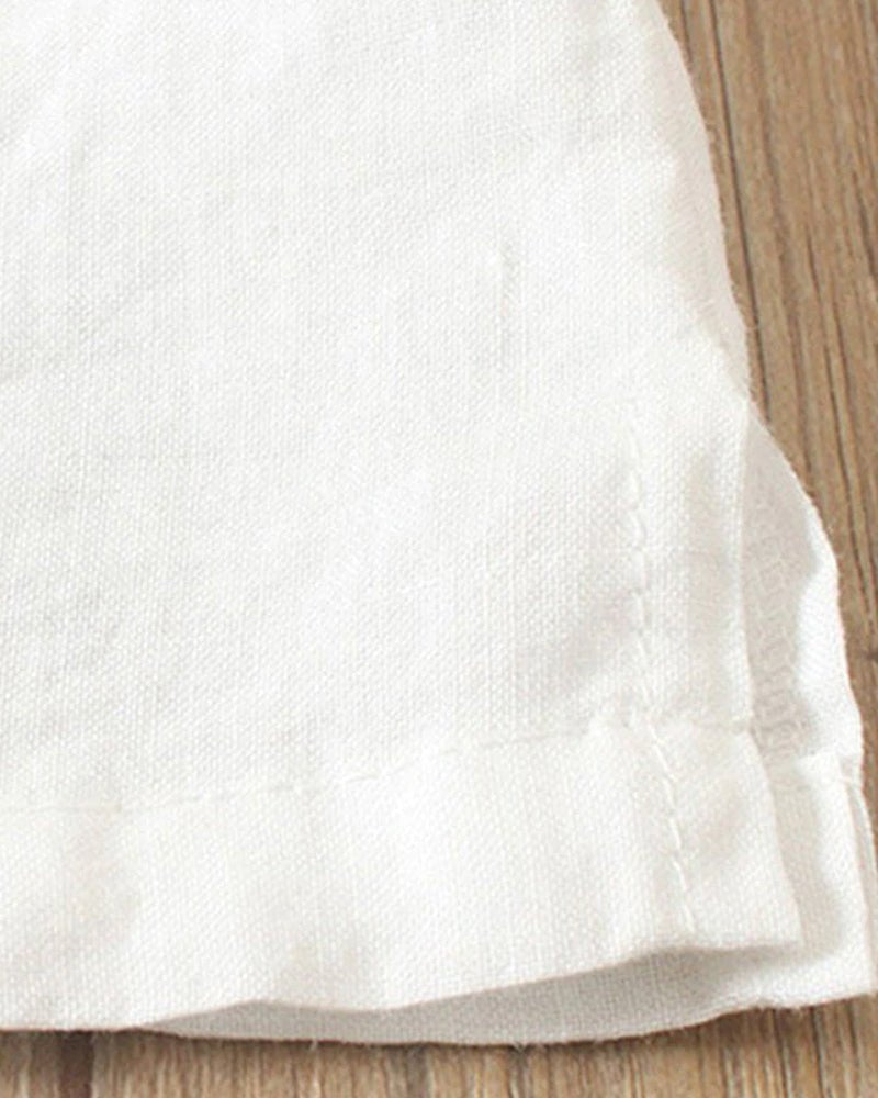 Flora | Asymmetric Button Top