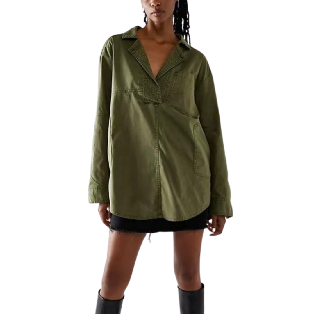 Raven | Effortless Chic Oversized Long-Sleeve Top