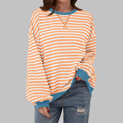 Nola | Striped Crewneck Sweatshirt”
