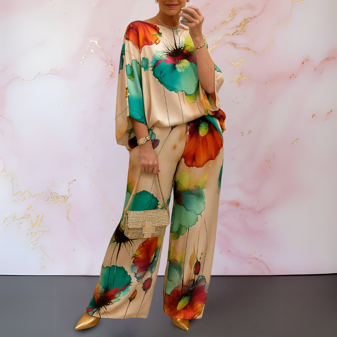 Zafira | Flowing Floral Two-Piece Set