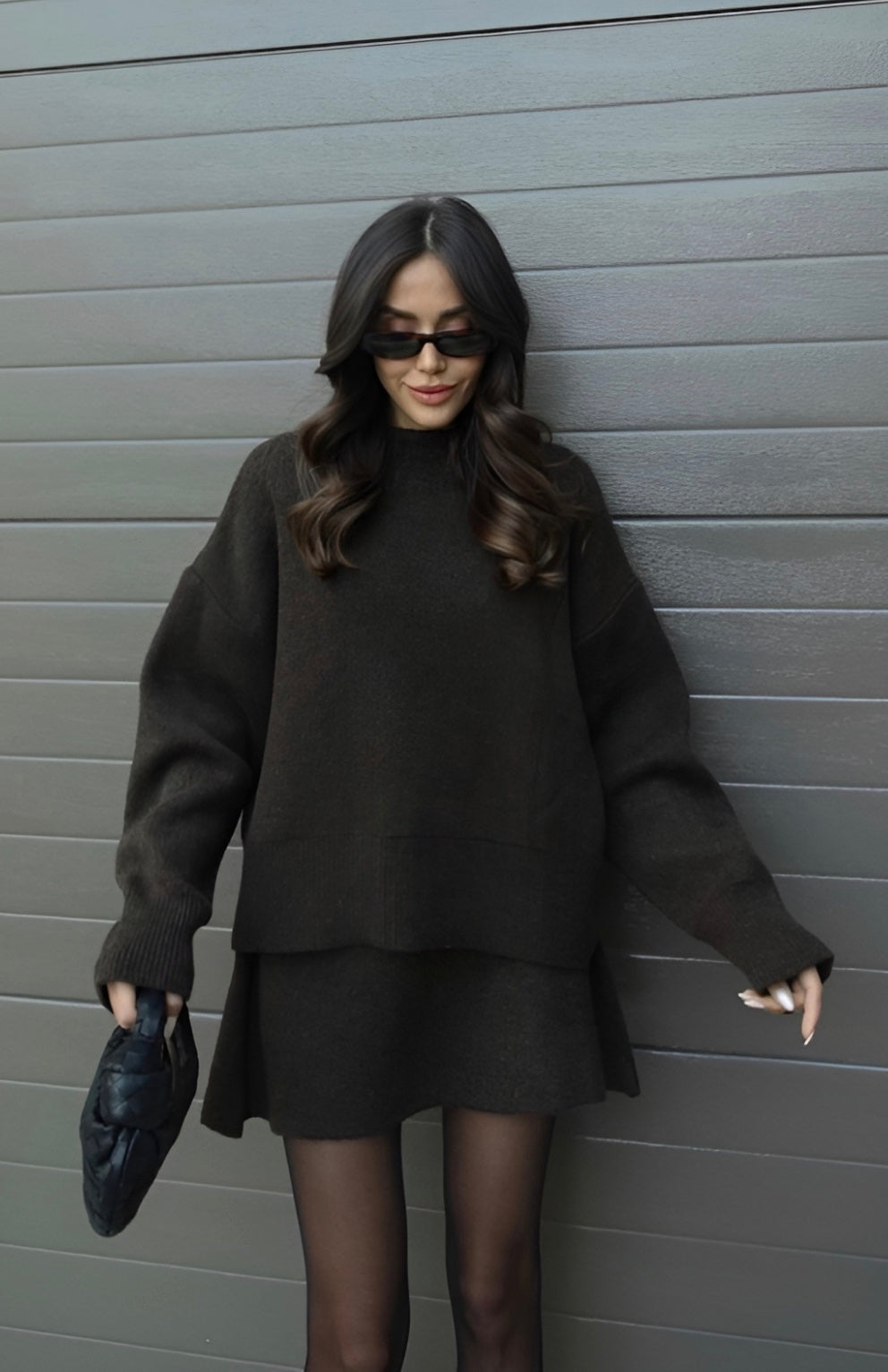 Aubrey | Knitted Co-ord – Sweater & Skirt