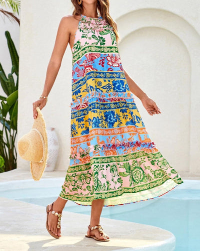 Alexia | Boho Print Maxi Dress