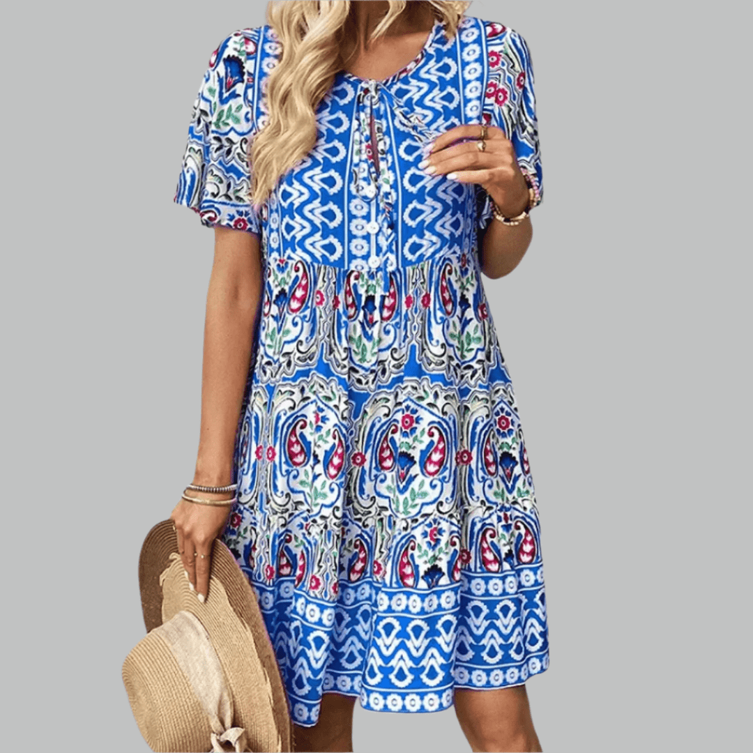 Aria | Boho Charm Mini Dress