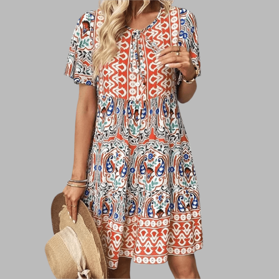 Aria | Boho Charm Mini Dress
