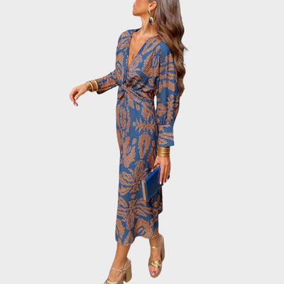 Calista | Boho Chic Midi Dress