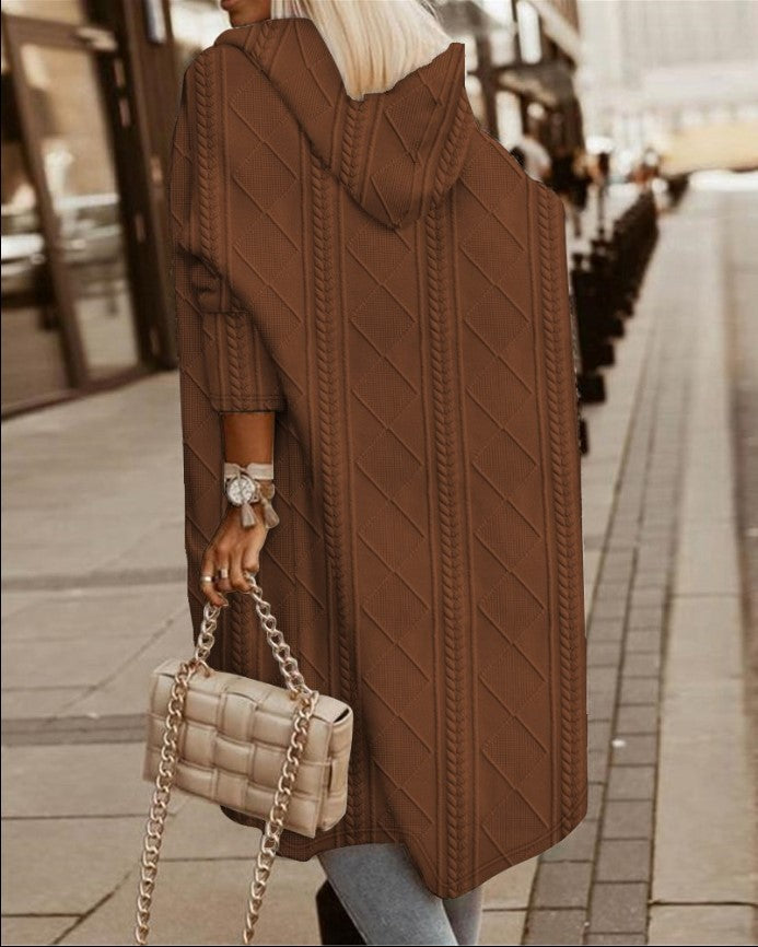 Maya | Longline Hooded Cardigan