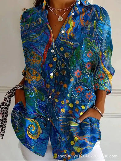 Paloma | Artistic Print Blouse