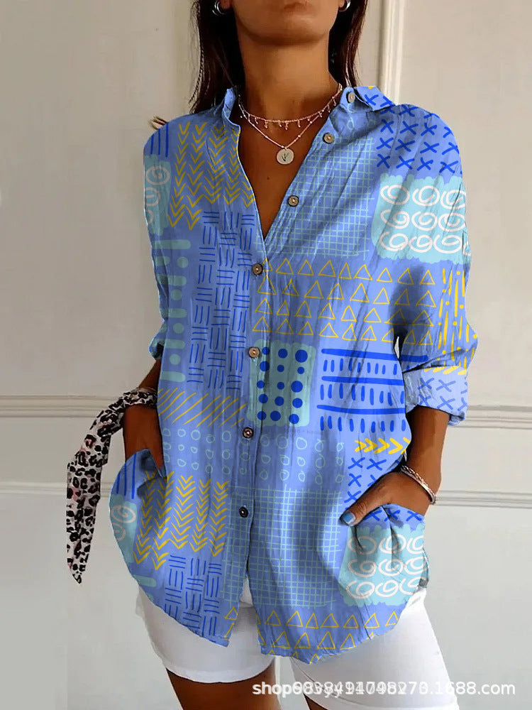 Paloma | Artistic Print Blouse