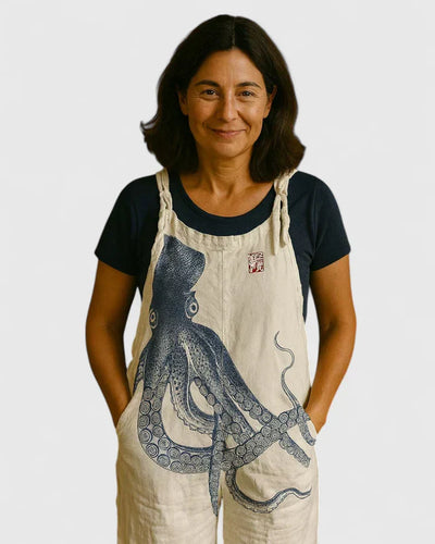 Leanne | Octopus Print Overalls