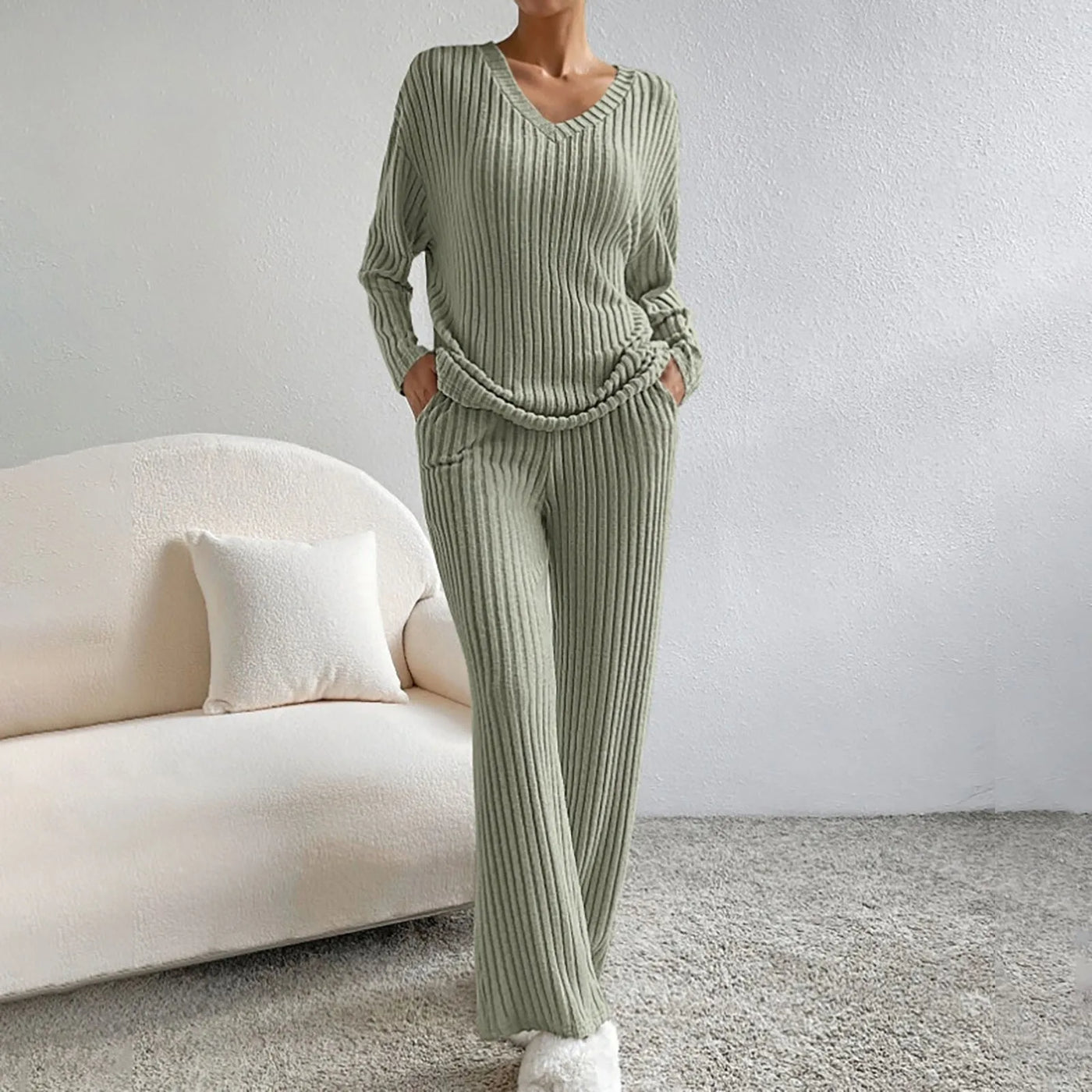 Evelise | Ribbed Two-Piece Set