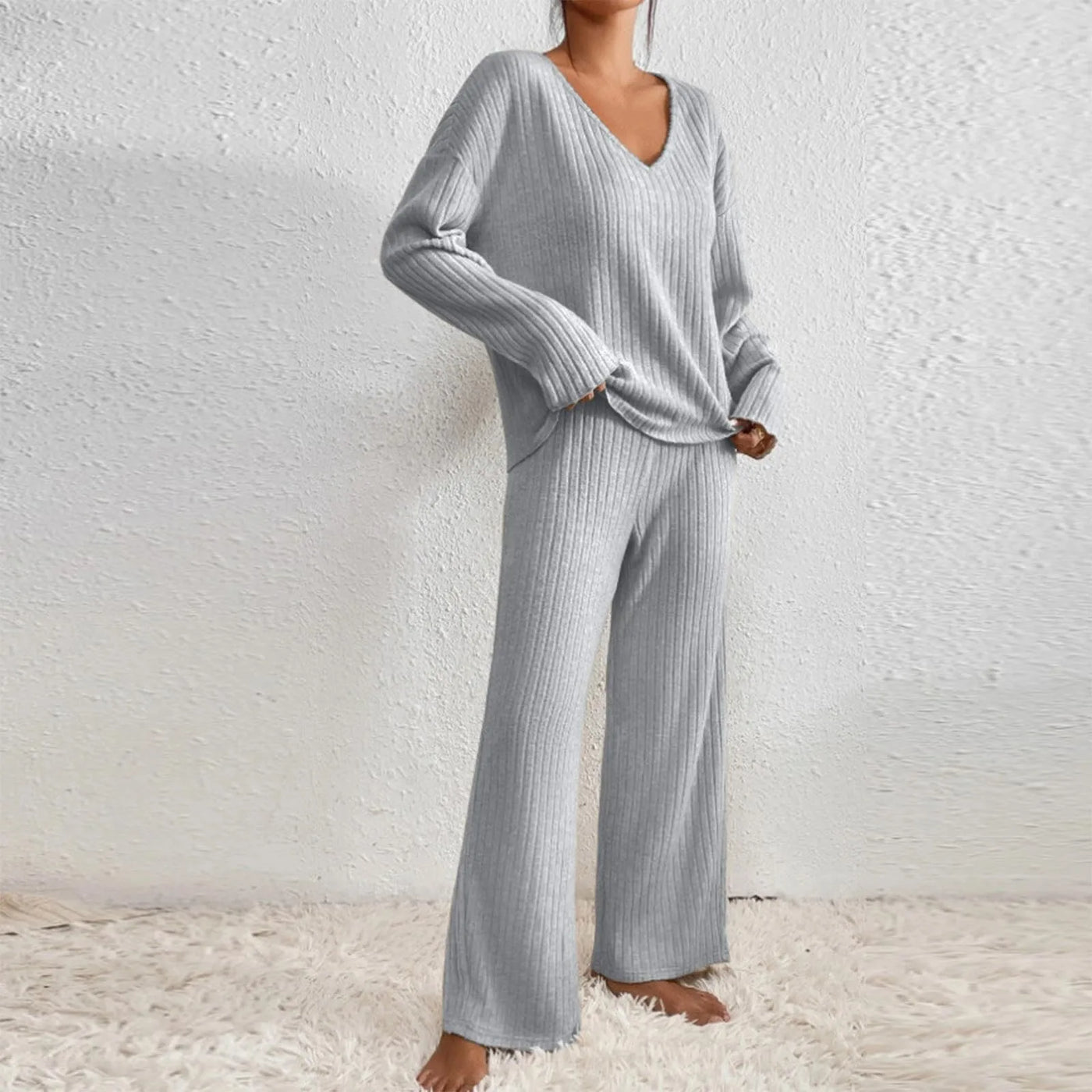 Evelise | Ribbed Two-Piece Set