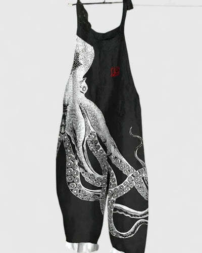 Leanne | Octopus Print Overalls