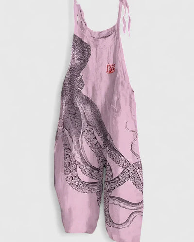 Leanne | Octopus Print Overalls