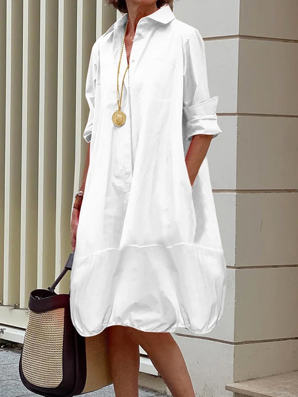 Senna | Modern Relaxed Shirt Dress
