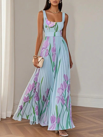 Mirrin | Flowing Floral Maxi Dress