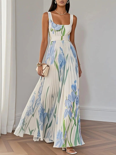 Mirrin | Flowing Floral Maxi Dress