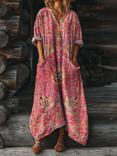 Indira | Boho Vintage Pocket Dress