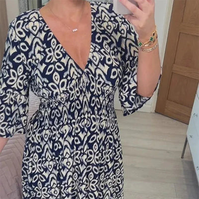 Sofia | Bold Boho Print Dress