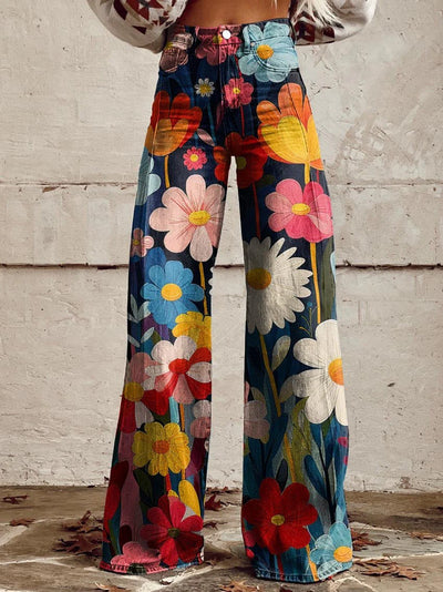 Willow | Organic flare trousers in various prints for a unique style